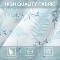 thumbnail image 3 of Blue Leaf Print Valance Curtains, 1 Panel Country Style Easy Care Window Valances, Rod Pocket Decorative Short Drapes for Living Room, W 52 x L 18, 3 of 6