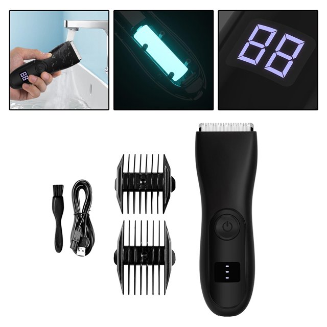 Cortadora De Pelo Eléctrica, Afeitadora Corporal, , Pantalla LCD Para Piernas Baoblaze Cortador de pelo