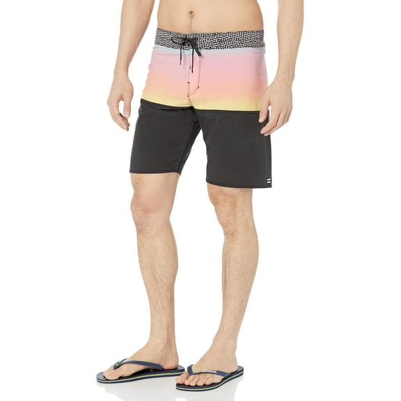 Billabong Men's Standard 4-Way Performance Stretch Tribong Pro Boardshort, 19 Inch Outseam, Solar, 34