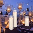 thumbnail image 7 of 6 Pack Pillar Candles in Glass Cylinder for Wedding Decoration Soy Wax Votive Candles Bulk for Home Church Prayer Party$$Home Decor, Kitchen, & Other, 7 of 7