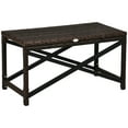 thumbnail image 1 of Outsunny End Table w/ Plastic Board Under the Table Top Side Table, Brown, 1 of 10