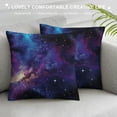 thumbnail image 3 of Creowell  Space Throw Pillow Cushion Cover, Nebula Dark Galaxy Luminous Stars and Cosmic Rays Astronomy Explore Theme, Decorative Accent Pillow Case, 3 of 5