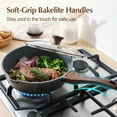 thumbnail image 5 of SENSARTE 10-Piece Granite Pots and Pans Set, Gray Induction Nonstick Cookware Set, Healthy Kitchen Cooking Sets with Stay-Cool Handles, Dishwasher & Oven Safe, Stackable, 5 of 9