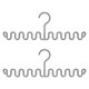 thumbnail image 2 of Space Saving Hangers Multifunctional Coat Hangers Wavy Clothes Hanger Wave Hanger Cami Space Saving For Towel Tanks Tops Strap, 2 of 5