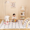 thumbnail image 1 of Tapete para bebe niños memory Foam, suave espuma, tapete de gateo, para juego, suave, acolchado, antideslizante. Dundy Mat. 150 x 200 cm (Lineas), 1 of 7