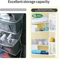 thumbnail image 3 of Over Door Organizer with Dustproof Cover  Behind Door Storage 4 Large Pockets and 6 Side Pockets  Front Door Organizer for Diapers, 3 of 7