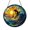 Acrylic 3.5 Inch, variant on Ocean Wave Surfer Stained Glass Style Window Suncatcher1601