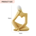 thumbnail image 3 of Jarrón De Arte Pensador Cerámica Abstract Thinker Jarrón Adornos Figura esmerilada Escultura Decoración del hogar (B), 3 of 5