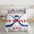thumbnail image 2 of Castle Fairy Teens Ice Hockey Full Size Comforter Sets,Abstract Geometric Bedding Sets, 2 of 8