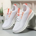 thumbnail image 3 of WOD, Women's Lightweight Running Shoes, Soft-soled Sneakers, Breathable, Wide Shoes, Orange, size 7.5, 3 of 6