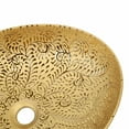 thumbnail image 2 of 20" x 15" Luxury Gold Vessel Bathroom Sink – Elegant Countertop Vanity Basin, Modern Oval Ceramic Bowl, 2 of 12