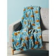thumbnail image 2 of Berkshire Blanket & Home Co. Berkshire Home & Blanket Co. Peanuts Gang Snoopy Throw Blanket Featuring Snoopy with Woodstock Sleeping on a Jack-O-Lantern, 2 of 3