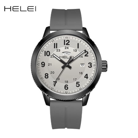 HELEI Men's Quartz Watch Waterproof Wristwatches 801192177561