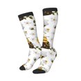 thumbnail image 2 of Bingfone Compression Socks for Women and Men Long Socks for Running Athletic Cycling Nurse-Honey Bee Insect, 2 of 8