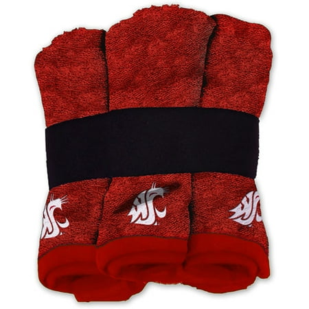 NCAA Washington State Cougers Wash Cloth Set, 6-Pack