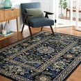 thumbnail image 2 of SAFAVIEH Micro-Loop Shanelle Floral Area Rug, Black/Green, 6' x 9', 2 of 8