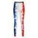 thumbnail image 4 of MKLEKYY Leggings de mujer para el Día de la Independencia, para el 4 de julio, para yoga, correr, gimnasio, yoga, medias de compresión, yoga, correr, fitness. 4076, 4 of 4