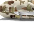 thumbnail image 4 of Cactus Pet Bed, Botany Art Home Plants and Creative Design Succulents Doodle Print, Chew Resistant Pad for Dogs and Cats Cushion with Removable Cover, 24" x 39", Multicolor, by Ambesonne, 4 of 4