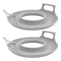 2 Pack Microwave Bowl Holder with Handles - Cool Plate,Microwave Tray