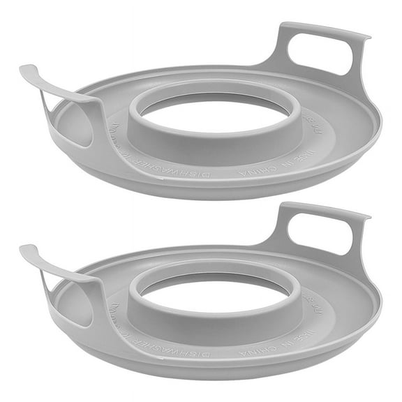 2 Pack Microwave Bowl Holder with Handles - Cool Plate,Microwave Tray
