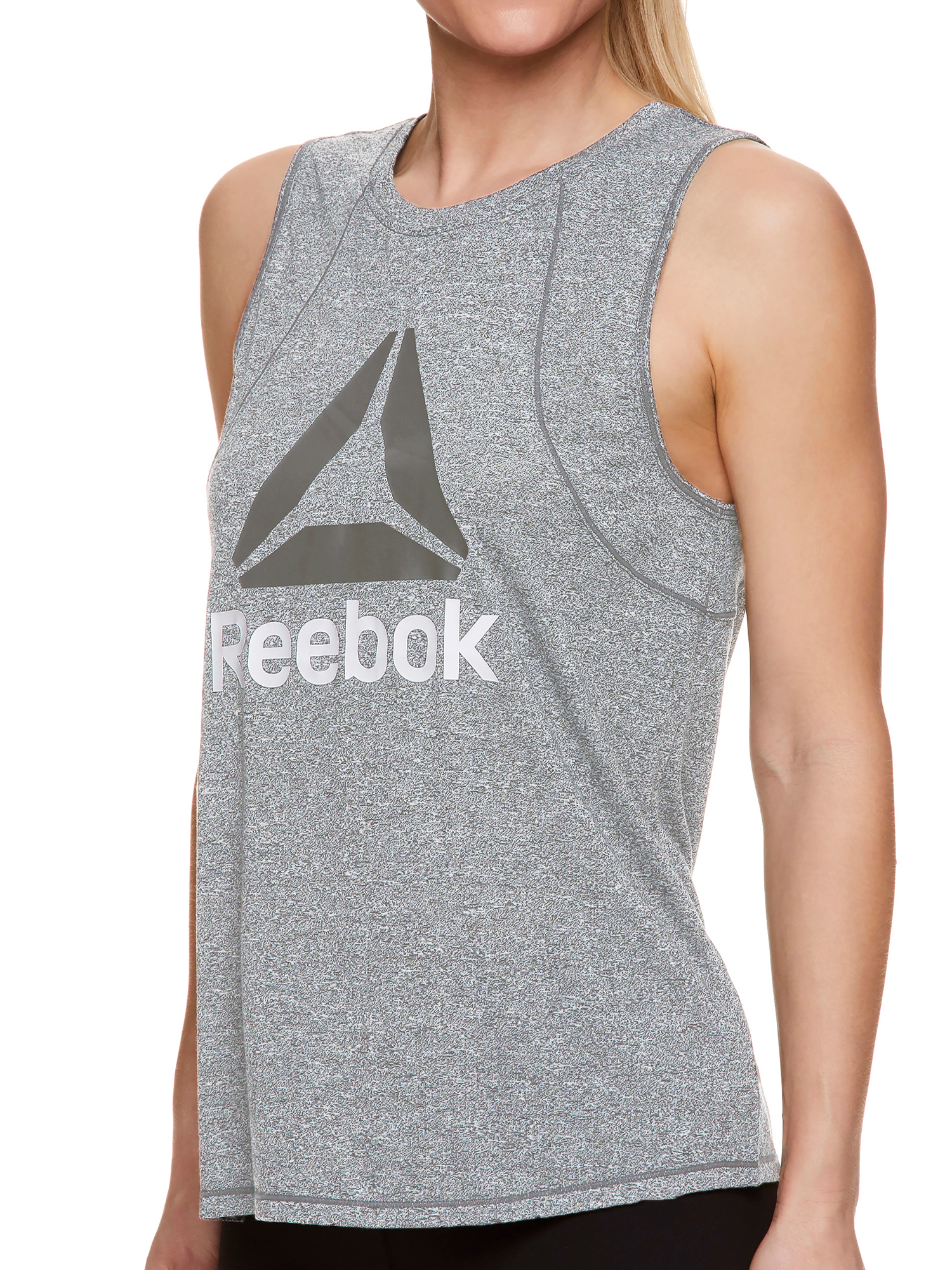 Reebok Womens Muscle Graphic Tank Top - image 2 of 4