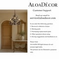 thumbnail image 5 of Contemporary 3-Light Dark Bronze Leaf Chandelier Elegant Interior Lighting With Crystal Accents For Dining Room Foyer, 5 of 5