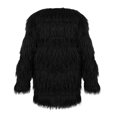 thumbnail image 4 of Abrigo largo de piel sintética para mujer, abrigo peludo de invierno vintage de manga larga Irfora Negro/3XL, 4 of 7