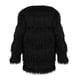 thumbnail image 4 of Abrigo largo de piel sintética para mujer, abrigo peludo de invierno vintage de manga larga Eccomum Negro/3XL, 4 of 7