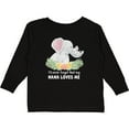 thumbnail image 3 of Inktastic I'll Never Forget That My Nana Loves Me with Cute Elephants Boys or Girls Long Sleeve Toddler T-Shirt, 3 of 5