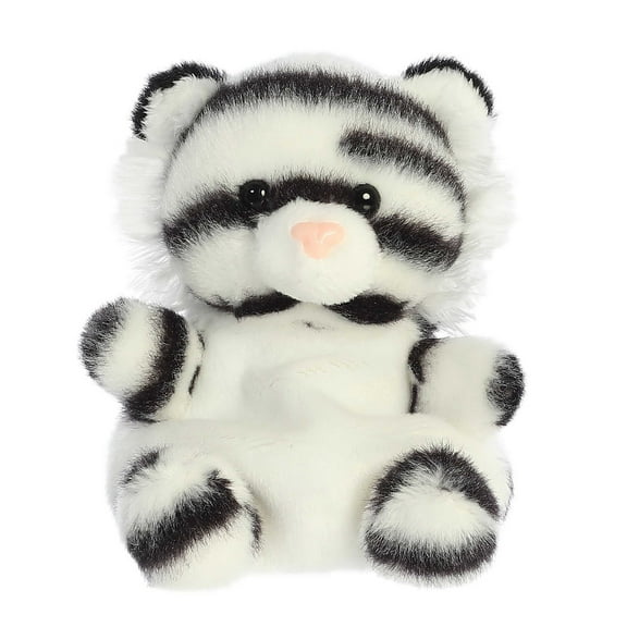 Aurora - Mini White Palm Pals - 6" Kira White Tiger - Adorable Stuffed Animal