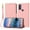 Pink, variant on Phone Case for Motorola Moto G Pure Litch Pattern Flip Folio Wallet Card Slots Holder PU Lether