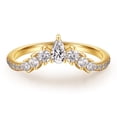 thumbnail image 1 of Alianza de boda MOOSEA Moissanite en oro amarillo vermeil de 14 quilates, 1 of 7
