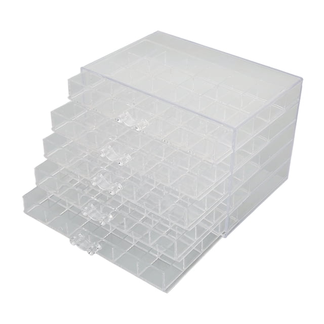 Caja De Joyería Transparente, Caja De Contenedor De Joyería Resistente, 120 Rejillas Para Evitar El Polvo Para Cuentas Artesanales ANGGREK Otros