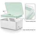 thumbnail image 3 of Tissue Box With Lid, Waterproof Dustproof Wet Wipes Box, Tissue Dispenser For Car Home Off, 3 of 4