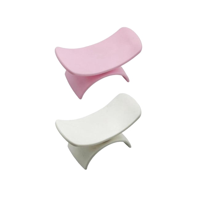 Cojín reposabrazos para uñas,Cojín profesional para reposabrazos de uñas en forma de U,Manicura Mano almohada Mesa Escritorio Estación,Nail Art Mat Holder Nail Tool Equipment Rosa y blanco jinwen Cojín reposabrazos para uñas