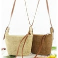 thumbnail image 6 of Kukuzhu Summer Beach Bag, Women Handmade Woven Straw Shoulder Bag, Casual Tote Bag, 6 of 6