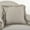 Natural, variant on Fennco Styles 20-inch Ruffled Linen Down Filled Throw Pillow, 4 Colors (Blue-grey)