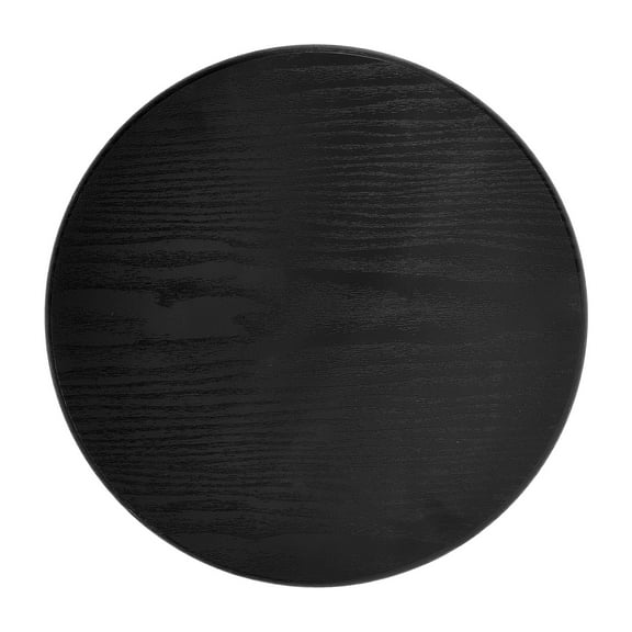 Beaupretty Black Wooden Round Bar Stool Replacement Seat for Stool Use Easy Install 12 Inch