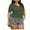 Army Green, variant on Plebaso Womens Plus Size Tops Casual V Neck Short Sleeve Tunics Summer Loose Basic Tee Shirts for Women