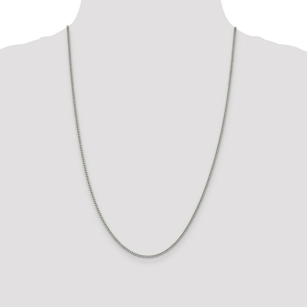925 Sterling Silver 2mm Curb Chain 24 Inch - Walmart.ca