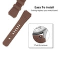 thumbnail image 4 of Correa de reloj de silicona Uxcell de 22 mm de ancho para Gear S3 Classic, Gear S3 y GT/Reloj inteligente, marrón, 4 of 5