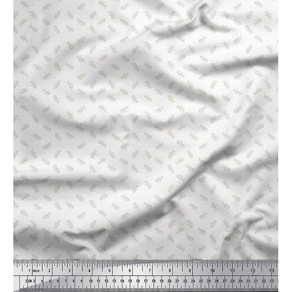 Soimoi Georgette Viscose Fabric Tuba Shirting Fabric Prints by Yard 42 Inch Wide