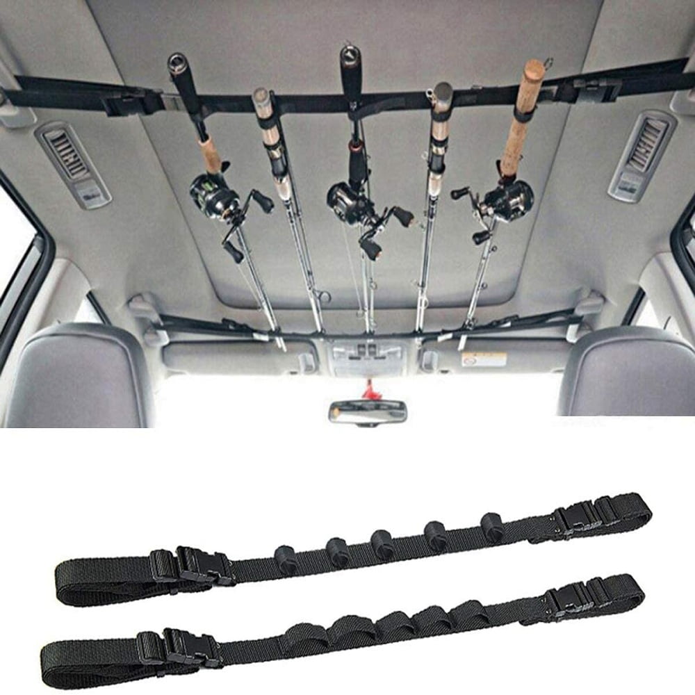 Details about   2x Fishing Vehicle Rod Carrier Fishing Pole Holder Strap for Car SUV Wagons 