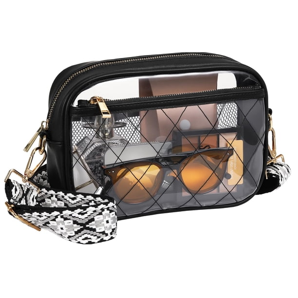 Bolsa Transparente MoKo para Eventos en Estadio, Impermeable, Ligera y Negra