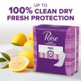 thumbnail image 3 of Poise Incontinence Pads for Women, 5 Drop, Maximum Absorbency, Long, 84Ct, 3 of 7