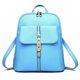 thumbnail image 1 of LHSHID casual patent pu leather Womens backpacks solid schoolbag female Rucksack women preppy style High quality school backpack, 1 of 6