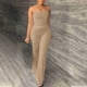 thumbnail image 4 of Mujeres Casual Verano Cuello Redondo Sin Mangas Tops Y Pantalones Largos Conjunto De Dos Piezas Traje Wmkox8yi bvn3614, 4 of 9