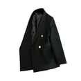 thumbnail image 4 of Fashnice Veste d'Extérieur pour Femmes, Blazer à Double Boutonnage, Cardigan Décontracté pour Bureau, Noir m, 4 of 5