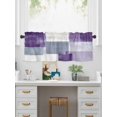 thumbnail image 5 of Valances for Windows Abstract Purple Rod Pocket Cafe Window Treatments Valance Curtains for Kitchen Bathroom Laundry Basement Windows 42"x18", 5 of 9