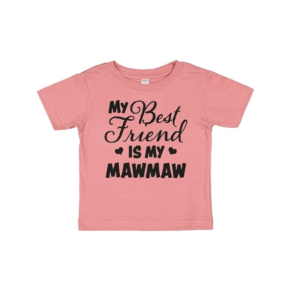 Inktastic My Best Friend is My Mawmaw with Hearts Boys or Girls Baby T-Shirt